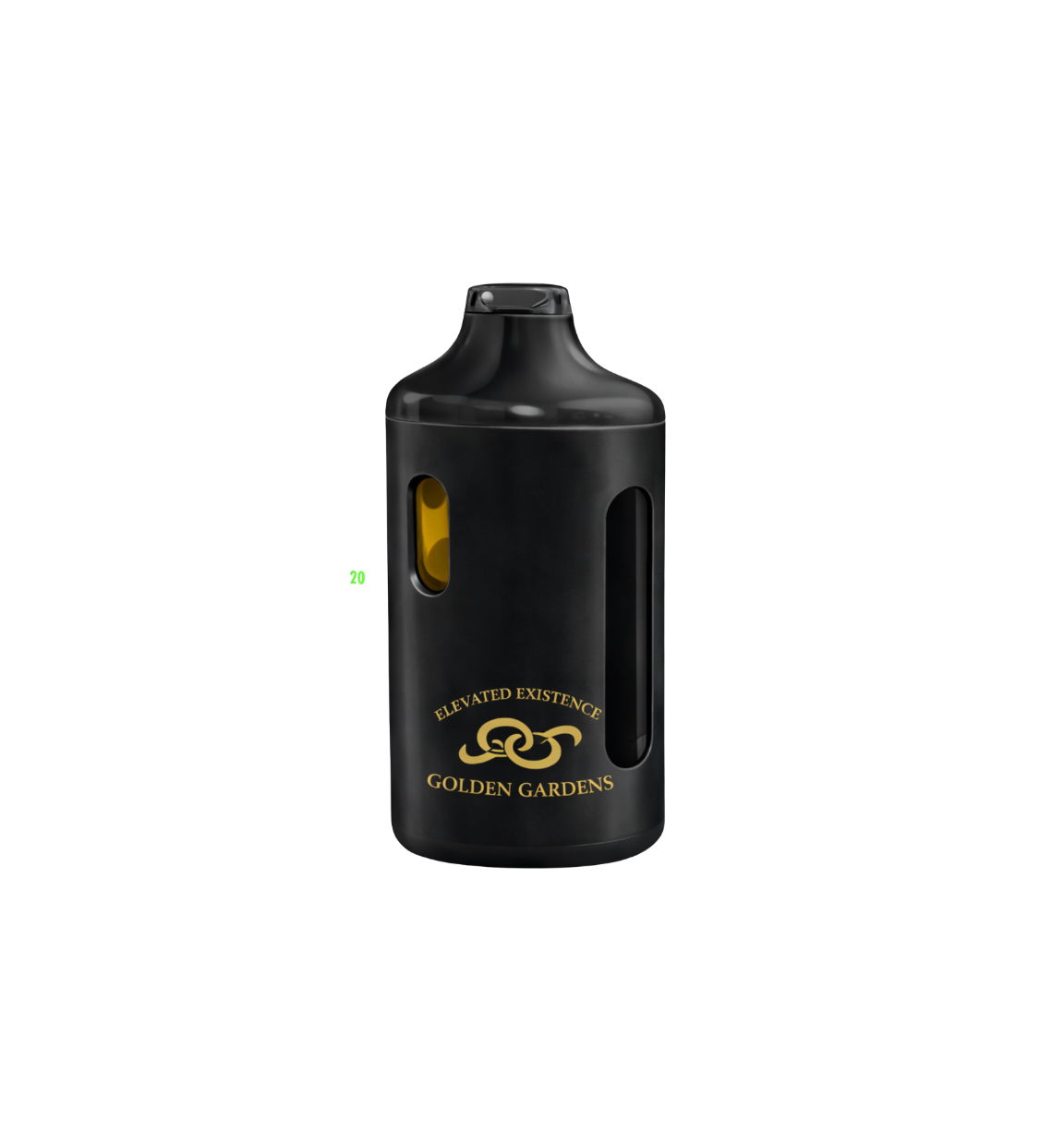 2g Disposable Vaporizer | THCV + THCa Infused | Durban Poison Sativa | Golden Gardens
