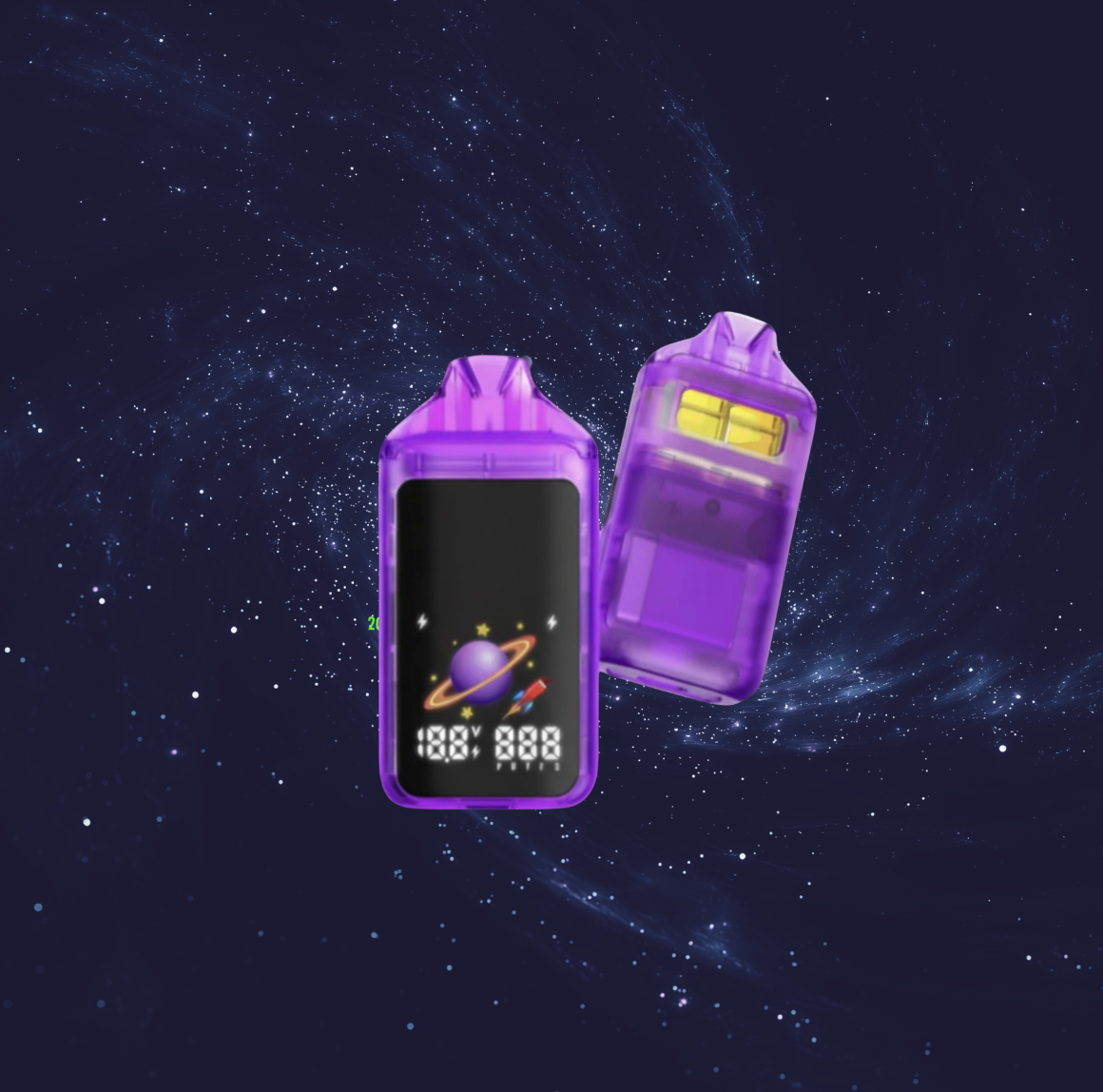 Lemon diesel and Granddaddy purple 2g two chamber vaporizer with THCV crave controlled technology