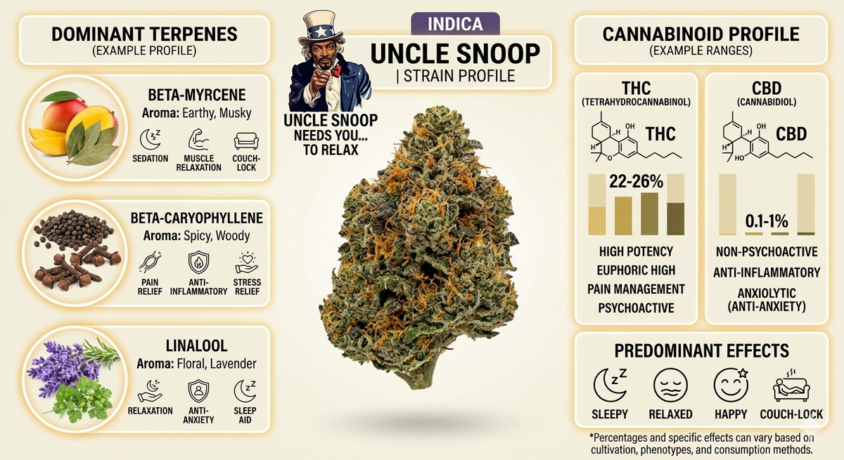 Uncle Snoop THCa Flower | Premium Indica Hemp Flower | Golden Gardens