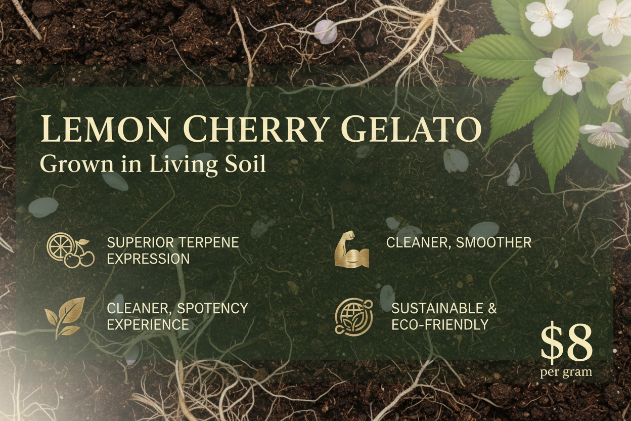 Lemon Cherry Gelato Living Soil Banner